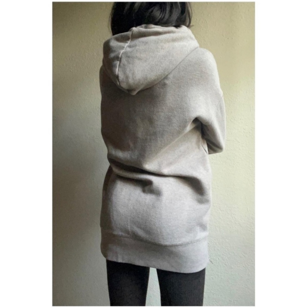 Aerie Beige Oversized Hoodie With Zippers on The Side Size Small - Picture 2 of 12